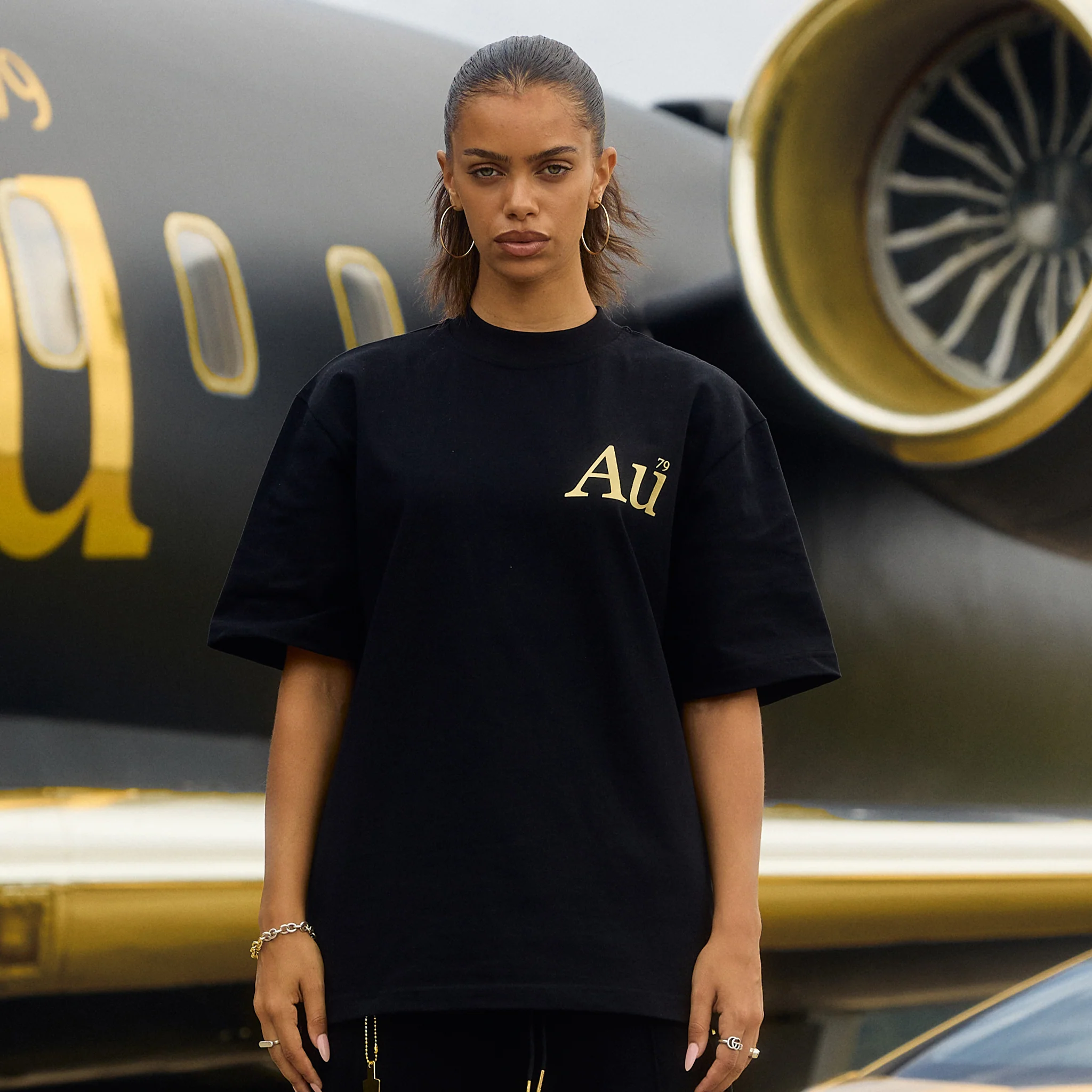 Au Signature T-Shirt - Black - Image 3