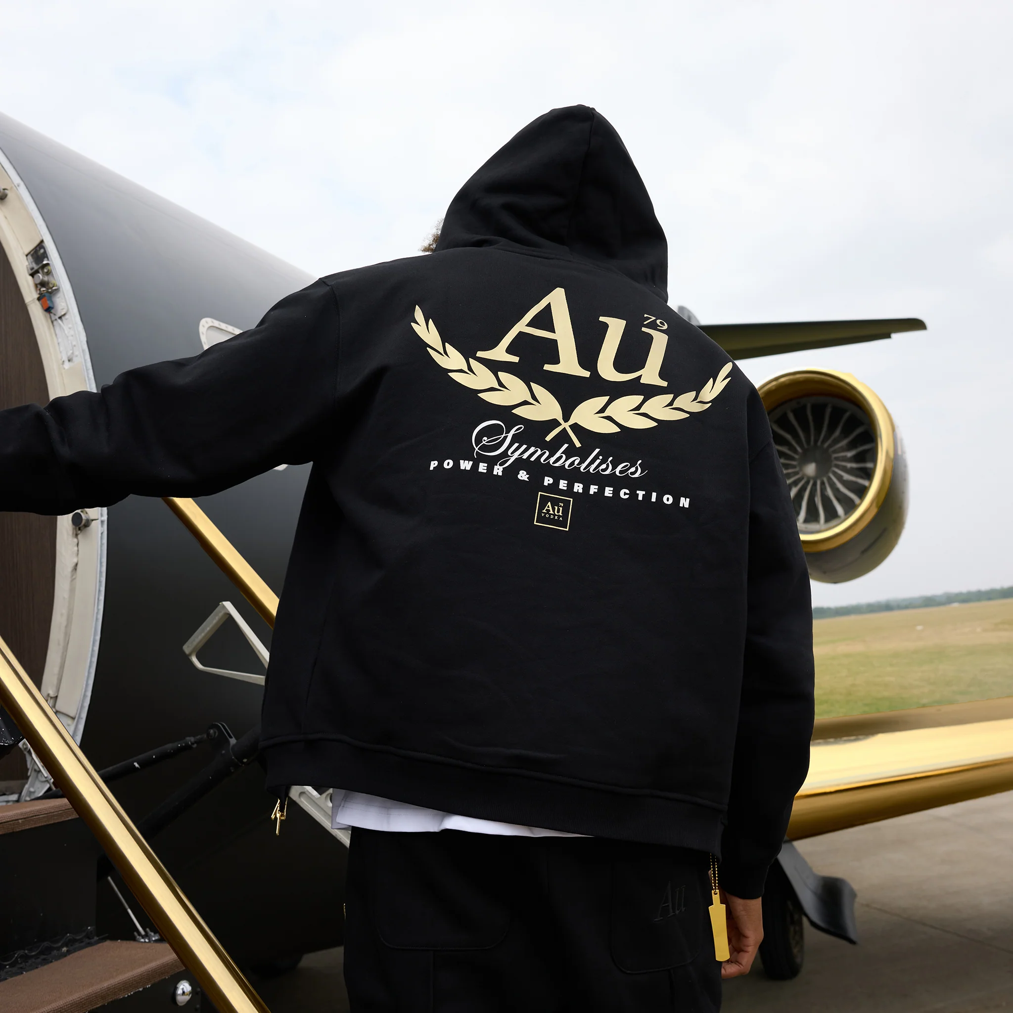 Au Signature Zip Hoodie - Black - Image 6