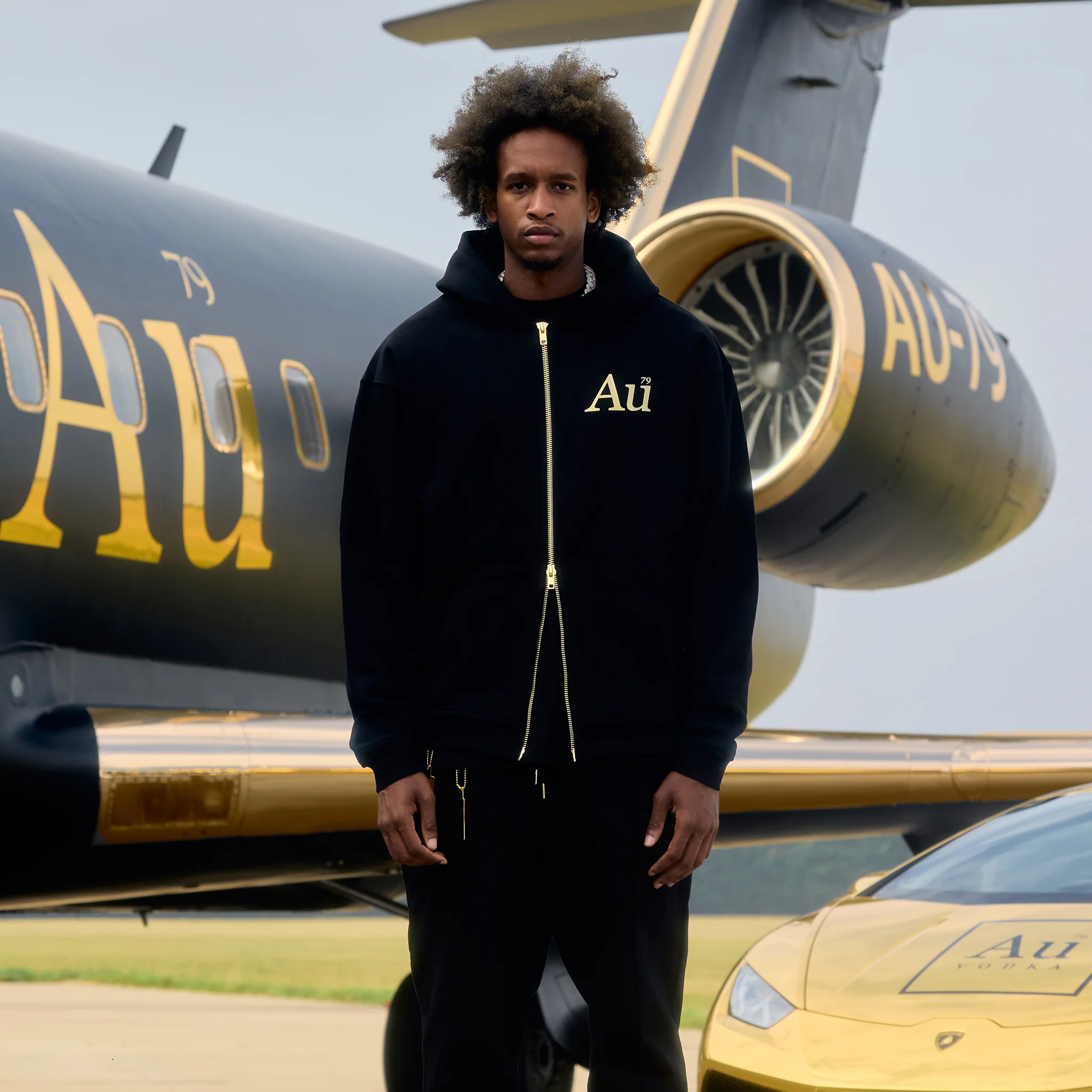 Au Signature Zip Hoodie - Black - Image 7