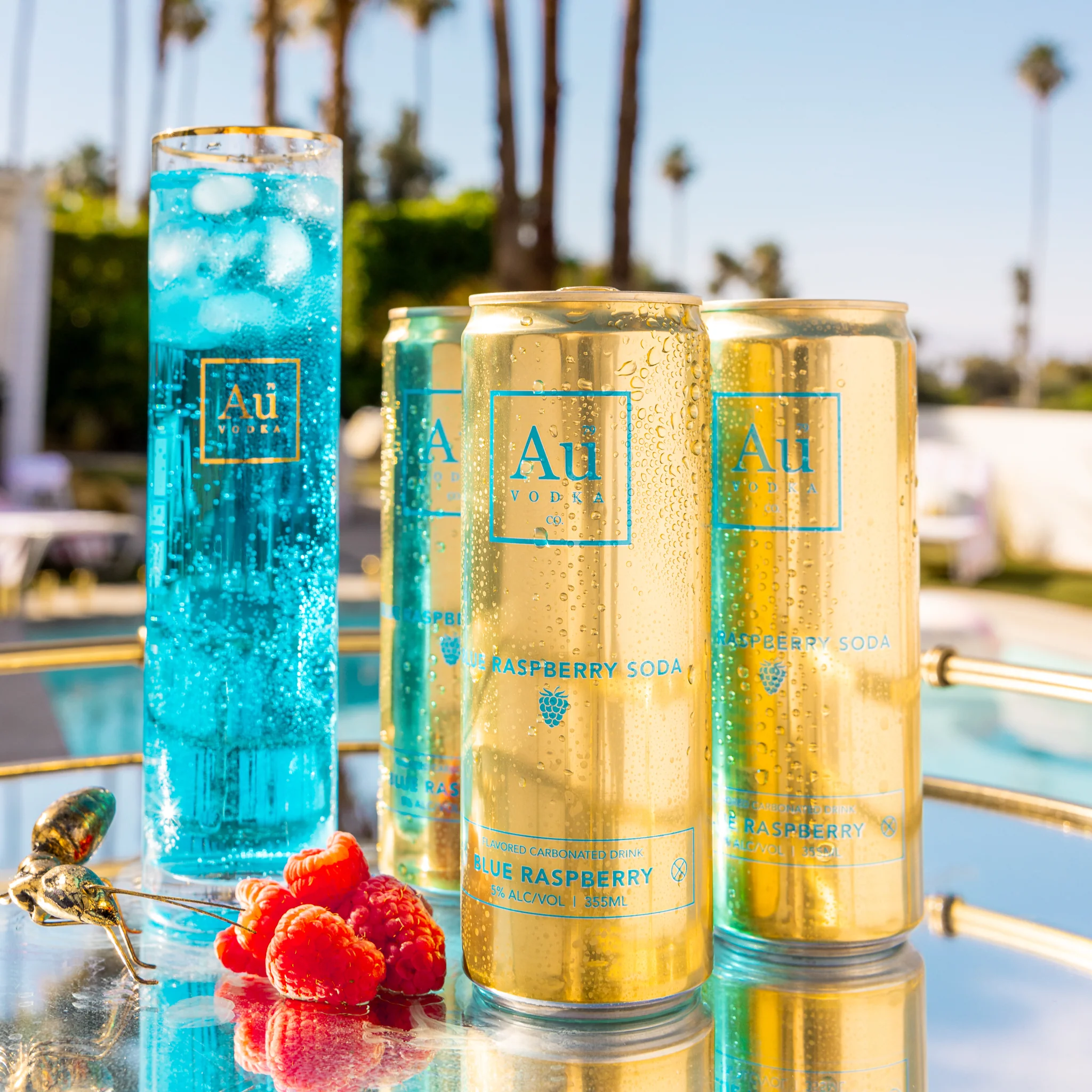 Au Vodka Blue Raspberry Cocktail Cans - 24 Pack - Image 3