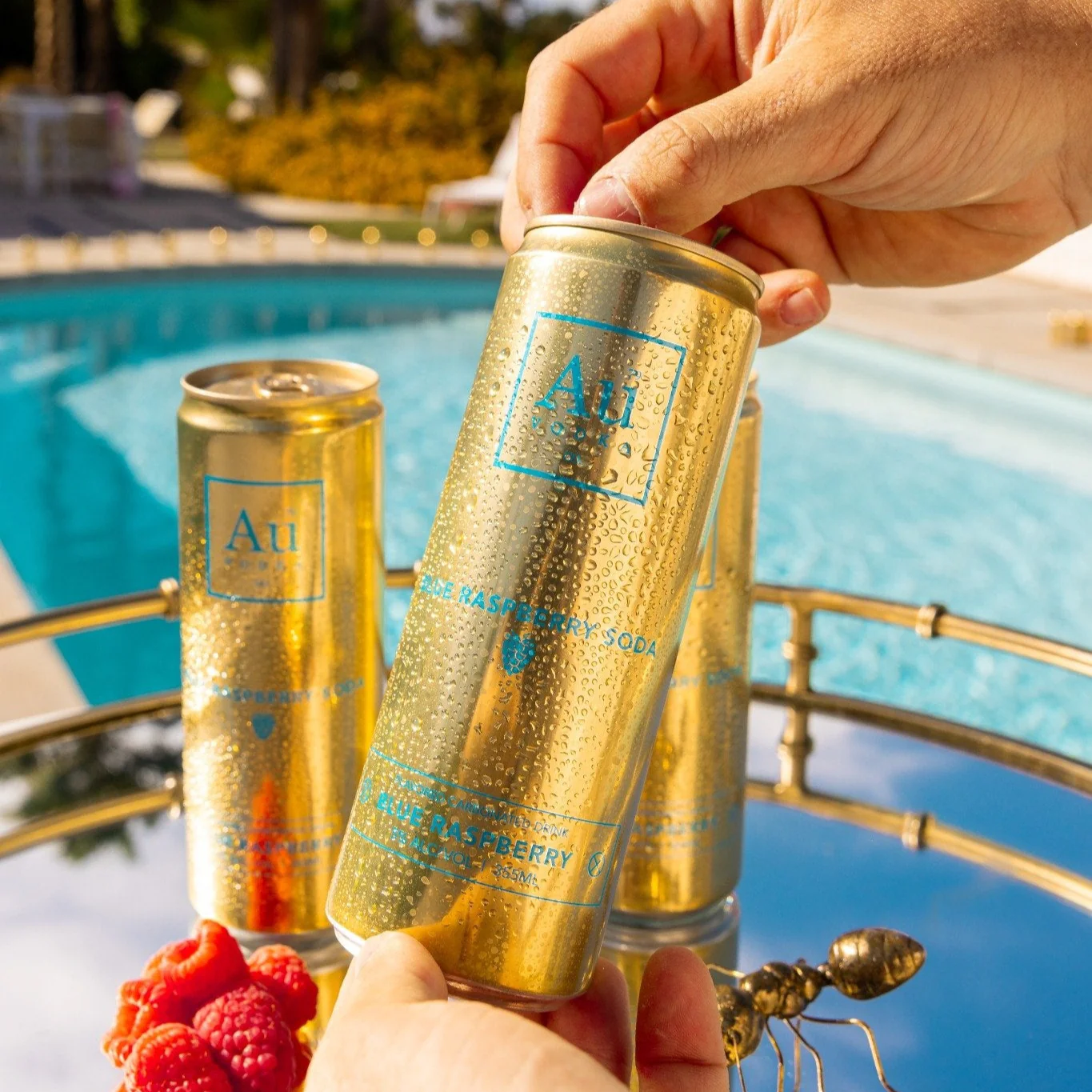 Au Vodka Blue Raspberry Cocktail Cans - 24 Pack - Image 9