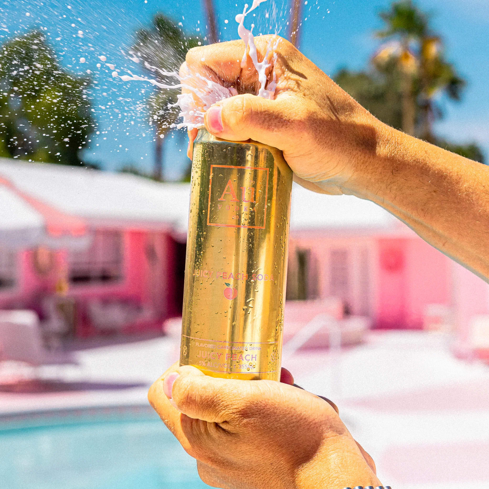 Au Vodka Juicy Peach Cocktail Cans - 24 Pack - Image 5