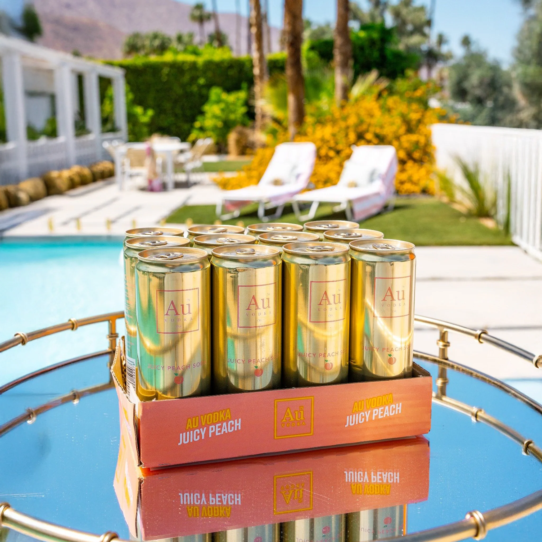 Au Vodka Juicy Peach Cocktail Cans - 24 Pack - Image 6