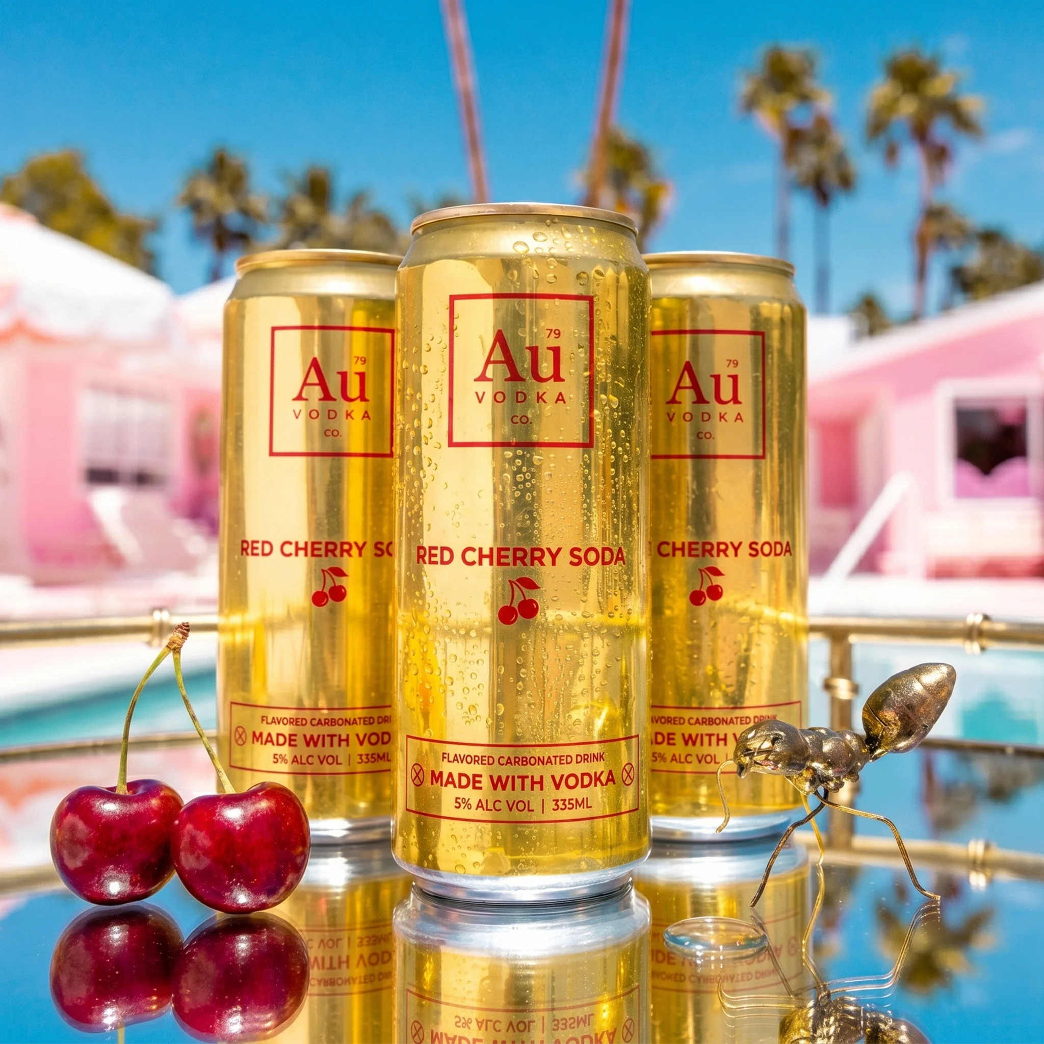 Au Vodka Red Cherry Cocktail Can - 24 Pack - Image 3
